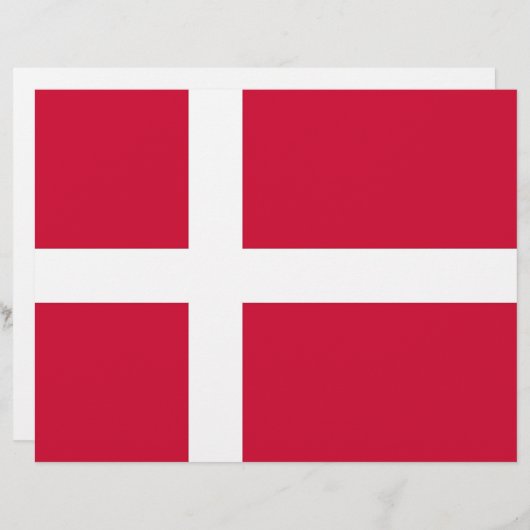 Letterhead with Flag of Denmark (Front/Back)