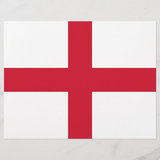 Letterhead with Flag of England (Front)