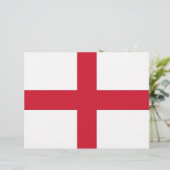 Letterhead with Flag of England (Standing Front)