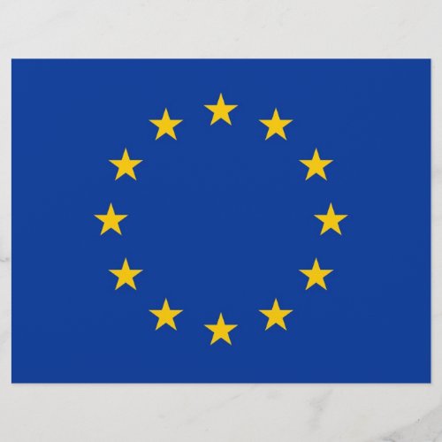 Letterhead with Flag of European Union