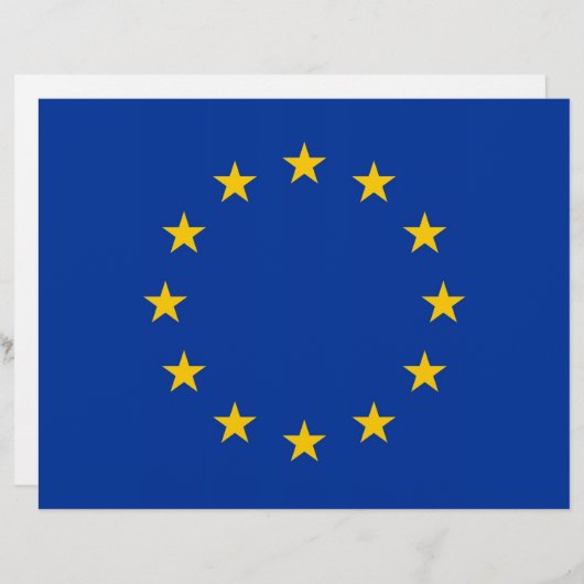 Letterhead with Flag of European Union (Front/Back)