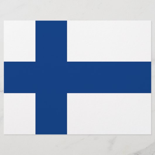 Letterhead with Flag of Finland (Front)