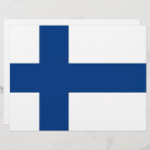 Letterhead with Flag of Finland (Front/Back)