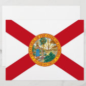 Letterhead with Flag of Florida, USA (Front/Back)