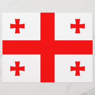 Letterhead with Flag of Georgia