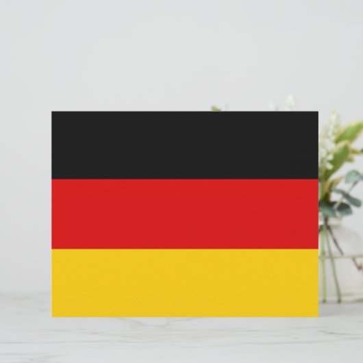 Letterhead with Flag of Germany (Standing Front)