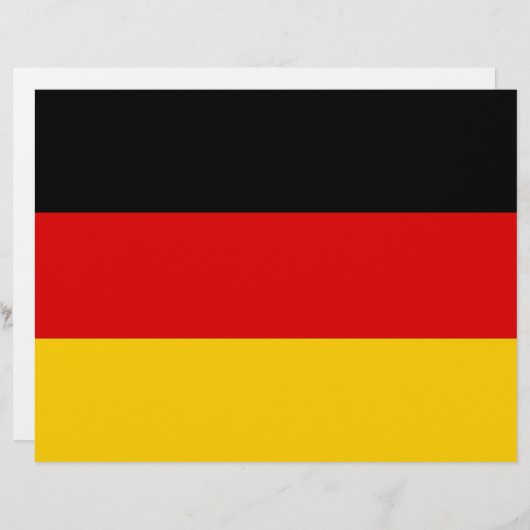 Letterhead with Flag of Germany (Front/Back)
