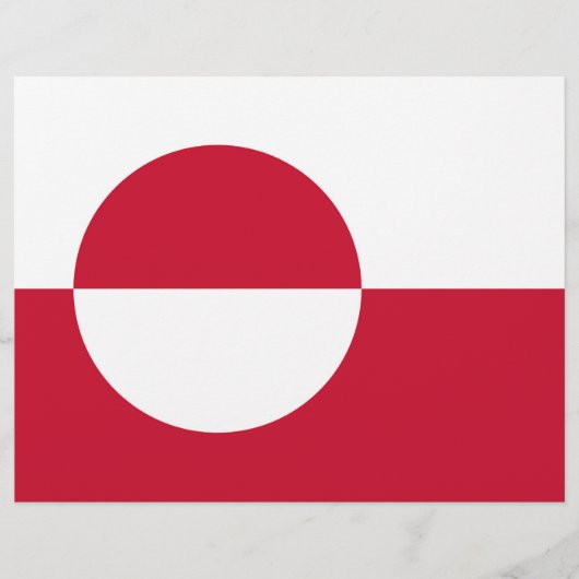 Letterhead with Flag of Greenland (Front)