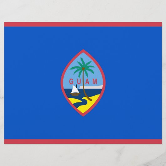 Letterhead with Flag of Guam, USA (Front)