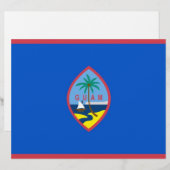 Letterhead with Flag of Guam, USA (Front/Back)