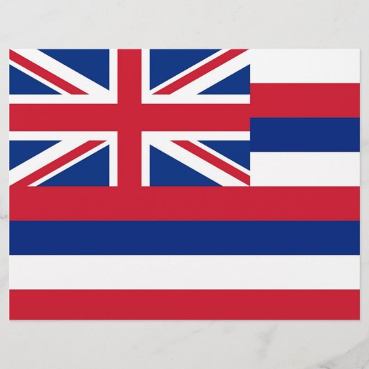 Letterhead with Flag of Hawaii, USA (Front)