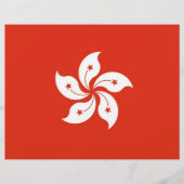 Letterhead with Flag of Hong Kong, China (Front)