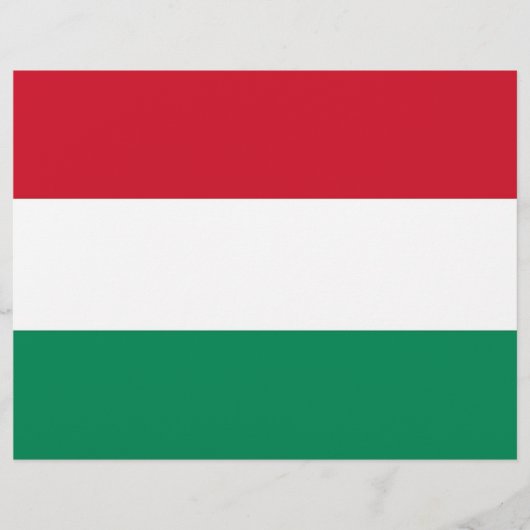 Letterhead with Flag of Hungary (Front)
