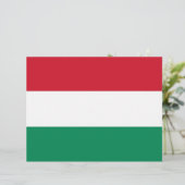 Letterhead with Flag of Hungary (Standing Front)