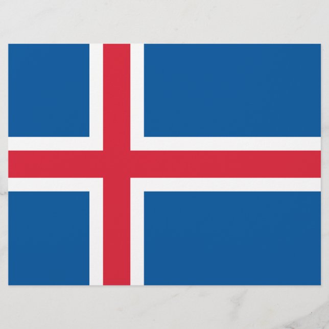 Letterhead with Flag of Iceland (Front)