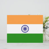 Letterhead with Flag of India (Standing Front)