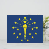 Letterhead with Flag of Indiana, USA (Standing Front)
