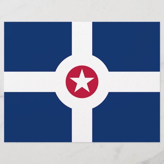 Letterhead with Flag of Indianapolis, USA (Front)