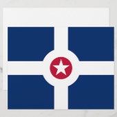 Letterhead with Flag of Indianapolis, USA (Front/Back)