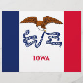 Letterhead with Flag of Iowa (Front)