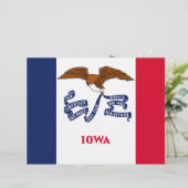 Letterhead with Flag of Iowa (Standing Front)