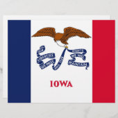 Letterhead with Flag of Iowa (Front/Back)