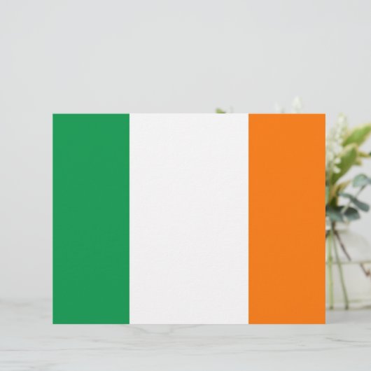 Letterhead with Flag of Ireland (Standing Front)