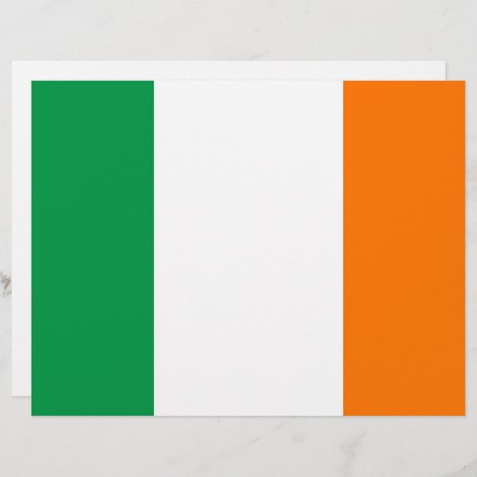 Letterhead with Flag of Ireland (Front/Back)