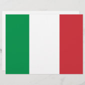 Letterhead with Flag of Italy (Front/Back)