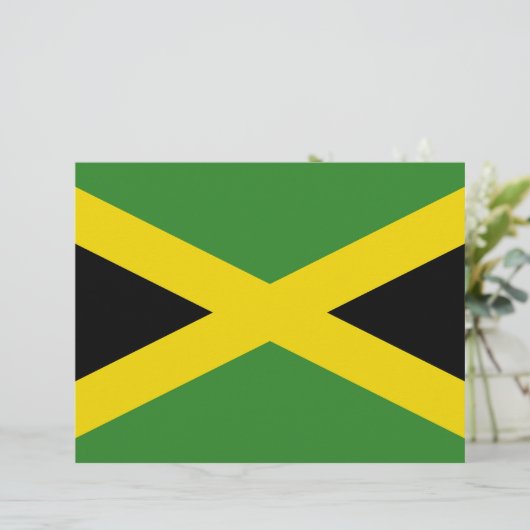 Letterhead with Flag of Jamaica (Standing Front)