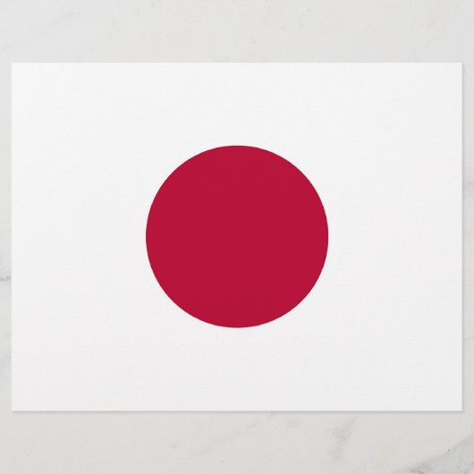 Letterhead with Flag of Japan (Front)