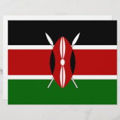Letterhead with Flag of Kenya (Front/Back)
