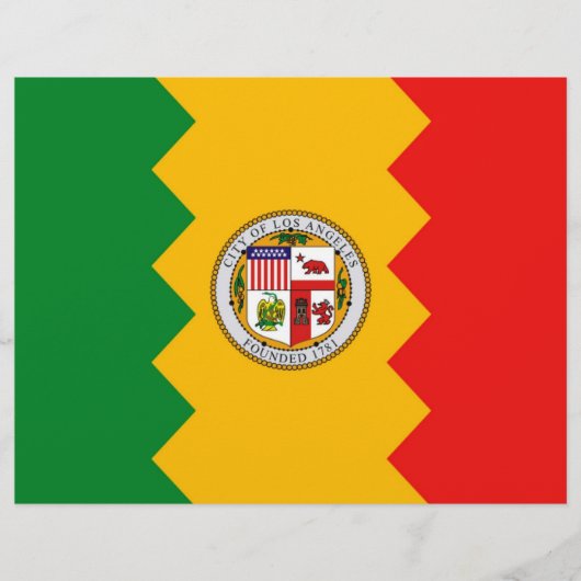 Letterhead with Flag of Los Angeles, California (Front)