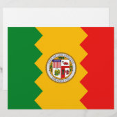Letterhead with Flag of Los Angeles, California (Front/Back)