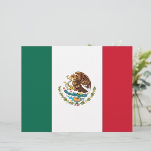 Letterhead with Flag of Mexico (Standing Front)