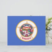 Letterhead with Flag of Minnesota, USA (Standing Front)