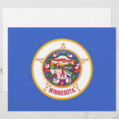 Letterhead with Flag of Minnesota, USA (Front/Back)