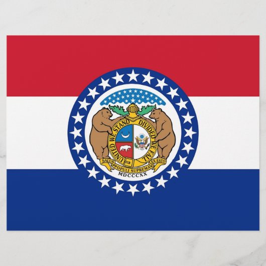 Letterhead with Flag of Missouri, USA (Front)