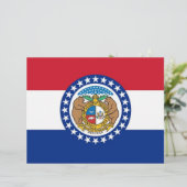 Letterhead with Flag of Missouri, USA (Standing Front)