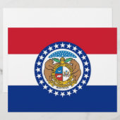 Letterhead with Flag of Missouri, USA (Front/Back)