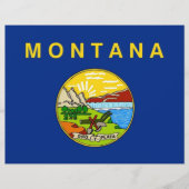 Letterhead with Flag of Montana, USA (Front)