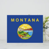 Letterhead with Flag of Montana, USA (Standing Front)