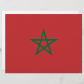 Letterhead with Flag of Morocco (Front/Back)