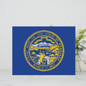 Letterhead with Flag of Nebraska, USA (Standing Front)