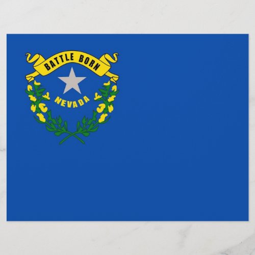 Letterhead with Flag of Nevada USA