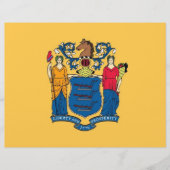 Letterhead with Flag of New Jersey, USA (Front)