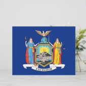 Letterhead with Flag of New York, USA (Standing Front)