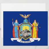 Letterhead with Flag of New York, USA (Front/Back)