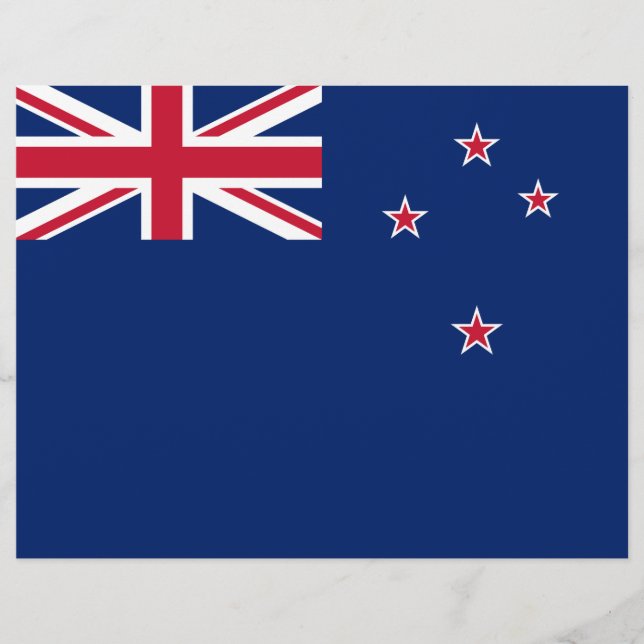 Letterhead with Flag of New Zealand (Front)