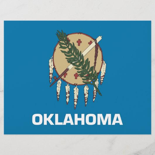 Letterhead with Flag of Oklahoma, USA (Front)
